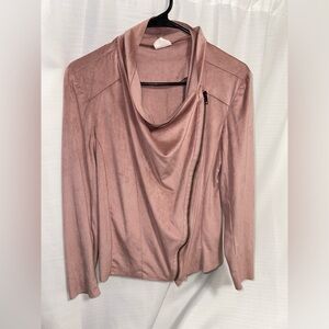 Blush Suede Mote Jacket
